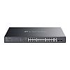 TP-Link ES228GMP, Managed switch, 26x 10/100/1000 RJ-45, 2 slide-in SFP, PoE+, 19"