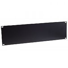 Blank panel, 19", 3U, black