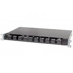 Sliding spare cable drawer, 19", 1U, black