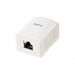 Cat. 6 STP surface-mount box, 1x RJ-45