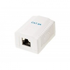 Cat. 6a STP surface-mount box, 1x RJ-45