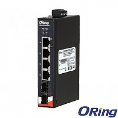 Unmanaged switch, 4x 100/1G/2.5G RJ-45 + 2x1000/10G SFP+ (ORing IDGS-C1042GP+)