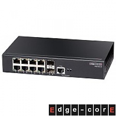 Smart switch,  8x 10/100/1000 RJ-45, 2 slide-in SFP, 9" (19") (Edge-corE ECS2100-10T)