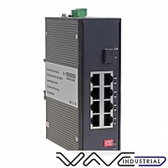 Unmanaged industrial switch, 8x 100/1000 RJ-45+ 1x 1000 SFP (Wave Industrial WO-IS-M1GF8GT)