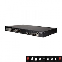 Managed Switch, 24x 10/100/1000 RJ-45, 4 integrated 10G SFP+ ports, 19" (Edge-core ECS4150-28P)