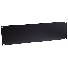 Blank panel, 19", 3U, black