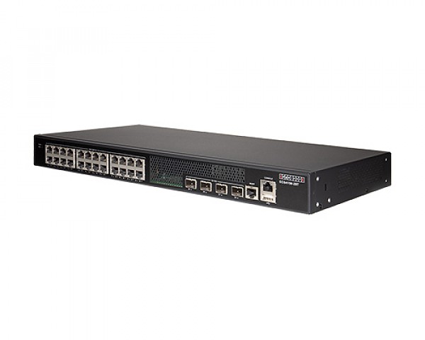 Managed Switch, 24x 10/100/1000 RJ-45, 4 integrated 10G SFP+ ports, 19" (Edge-corE ECS4150-28T) 