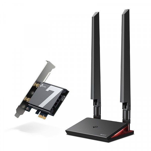 TP-Link Archer TBE550E, 9300Mbps Wireless Tri Band PCI-Express BE9300, Wi-Fi 7, Bluetooth 5.4