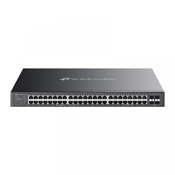 TP-Link SG2452LP, Smart switch, 48x 10/100/1000 RJ-45, 4 slide-in SFP slot, PoE+, 19"